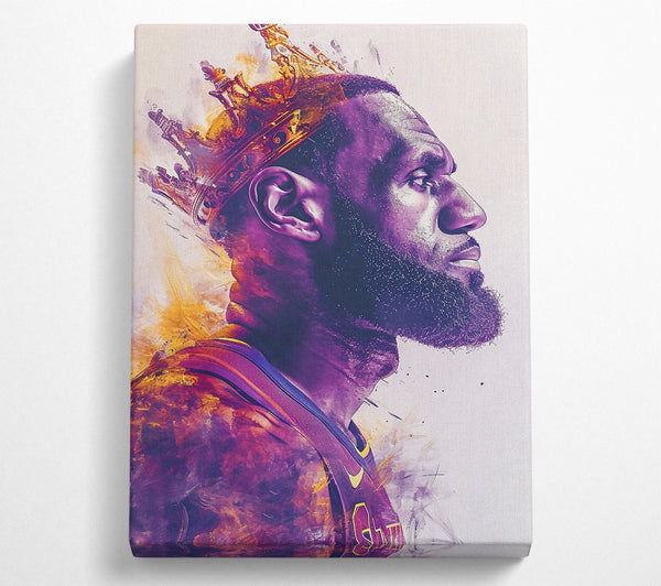  A Canvas Print of Lebron James Crown Canvas Print