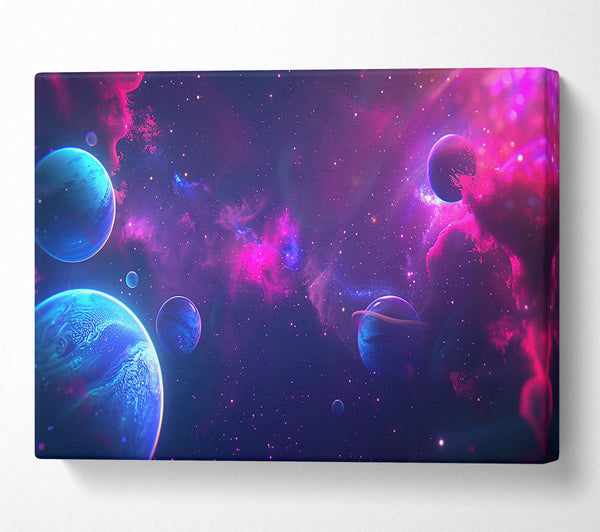  A Canvas Print of Pink Nebula Skies Canvas Print