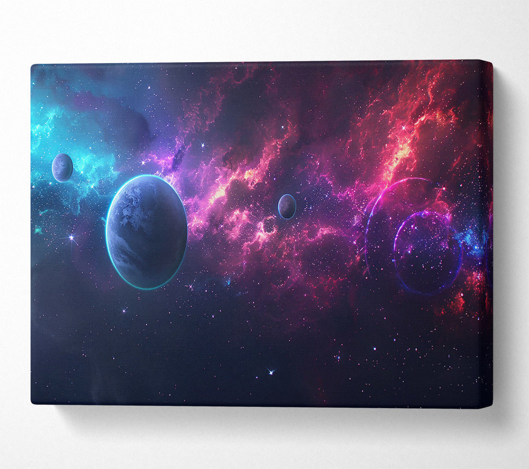 A Canvas Print of Crimson Cosmic Dance Canvas Art