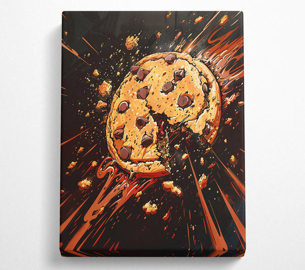  A Canvas Print of Orange Cookie Explosion Canvas Wall Art