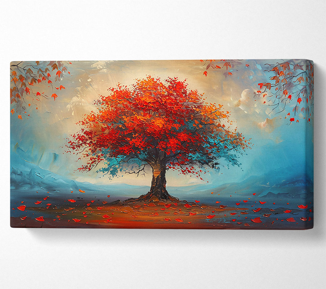 A Canvas Print of Crimson Autumn Dream Canvas Wall Art