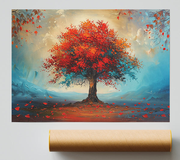 Crimson Autumn Dream Print
