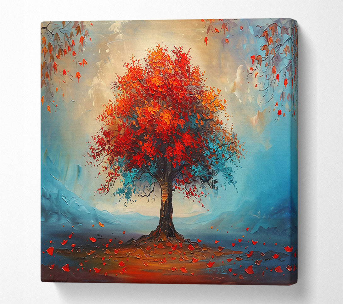  A Canvas Print of Crimson Autumn Dream Canvas Wall Art
