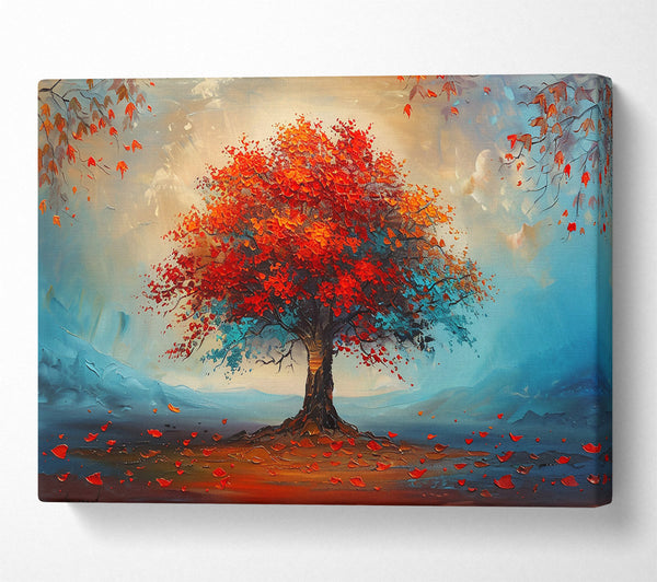  A Canvas Print of Crimson Autumn Dream Canvas Wall Art