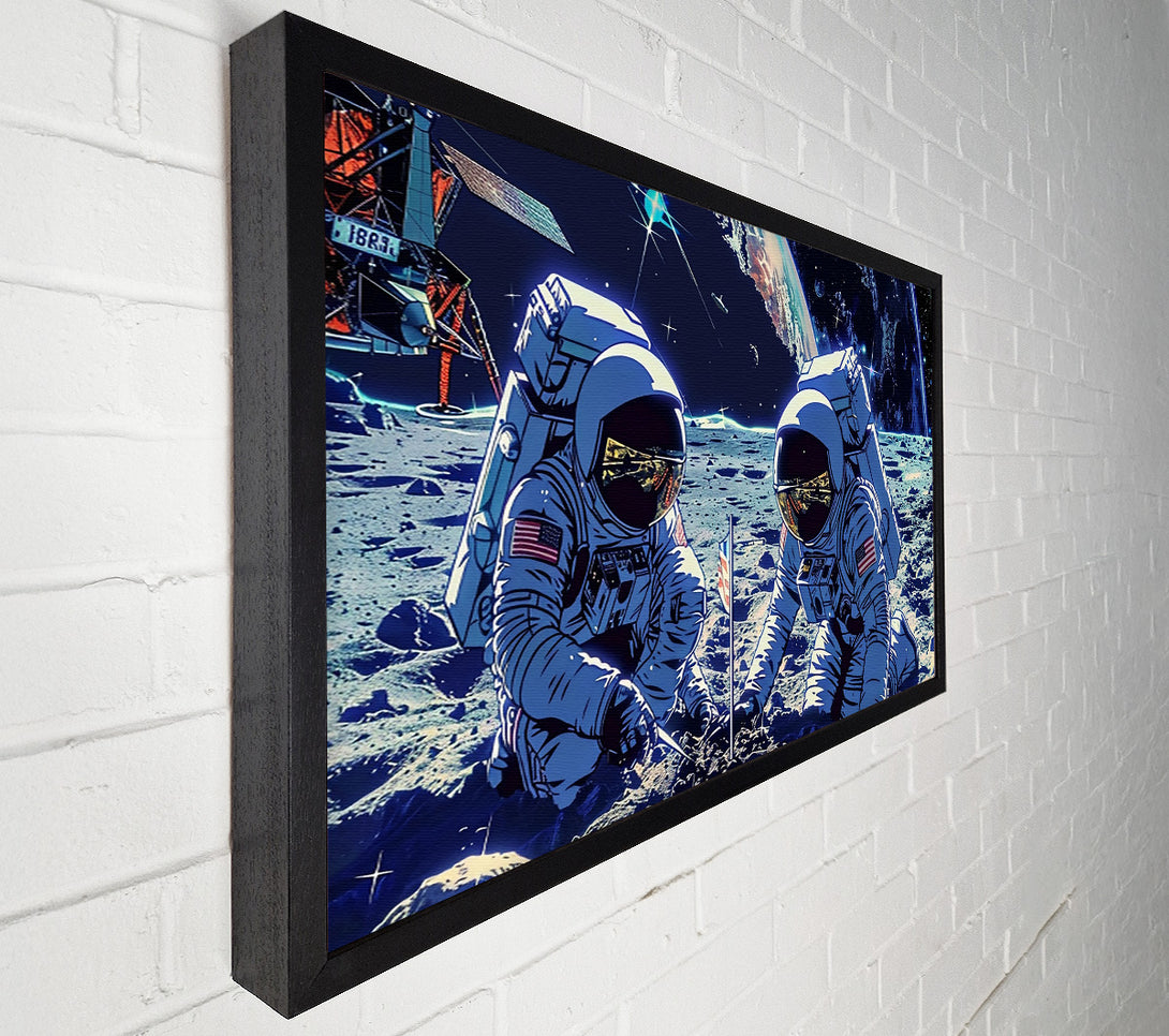  A Canvas Print of Blue Lunar Discovery Canvas Print