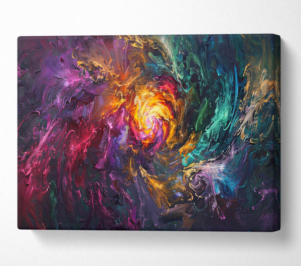  A Canvas Print of Golden Cosmic Dance Canvas Art