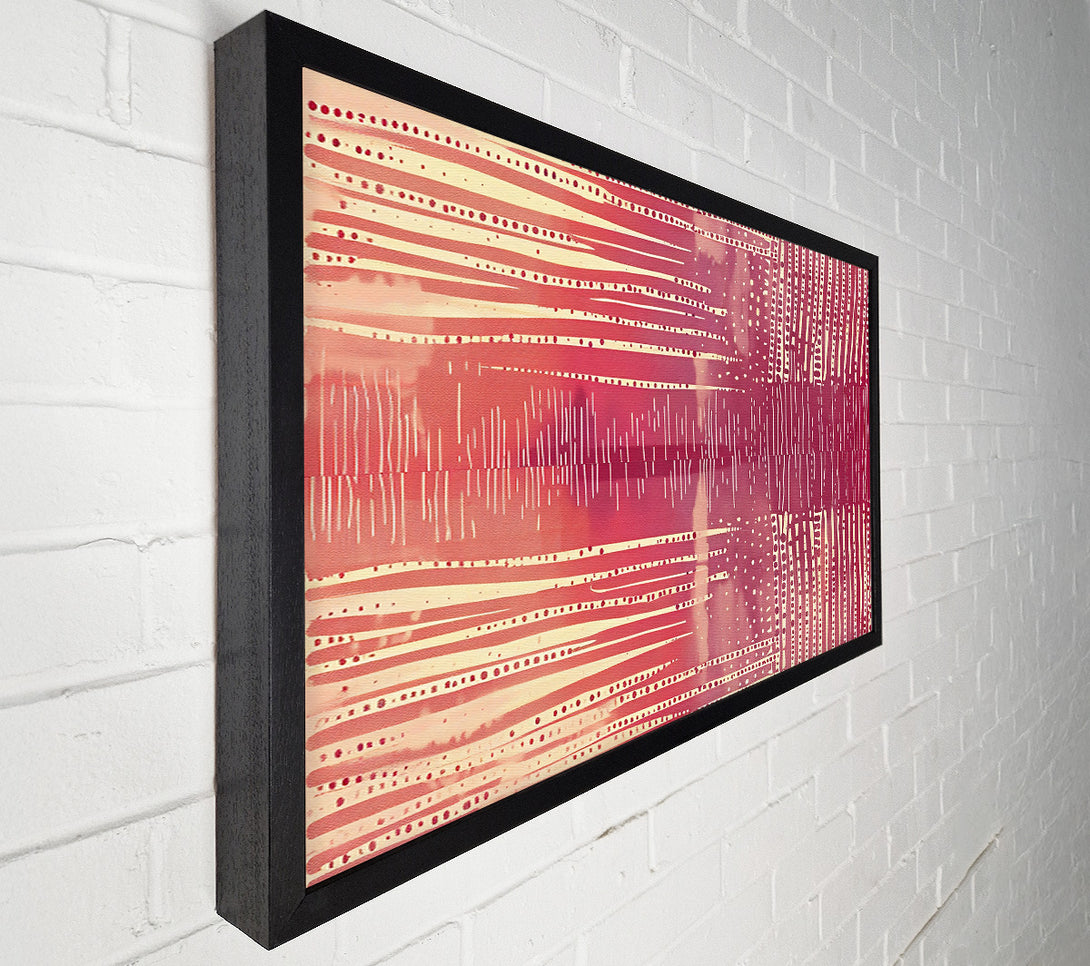  A Canvas Print of Crimson Stripe Symphony Canvas Wall Art