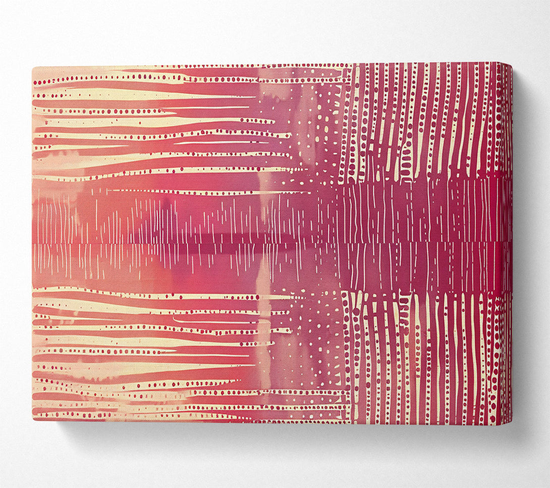  A Canvas Print of Crimson Stripe Symphony Canvas Wall Art