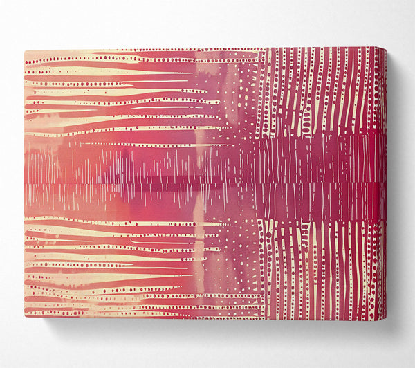  A Canvas Print of Crimson Stripe Symphony Canvas Wall Art