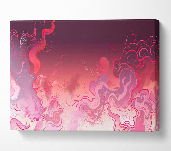  A Canvas Print of Crimson Swirls Of Dream Canvas Art
