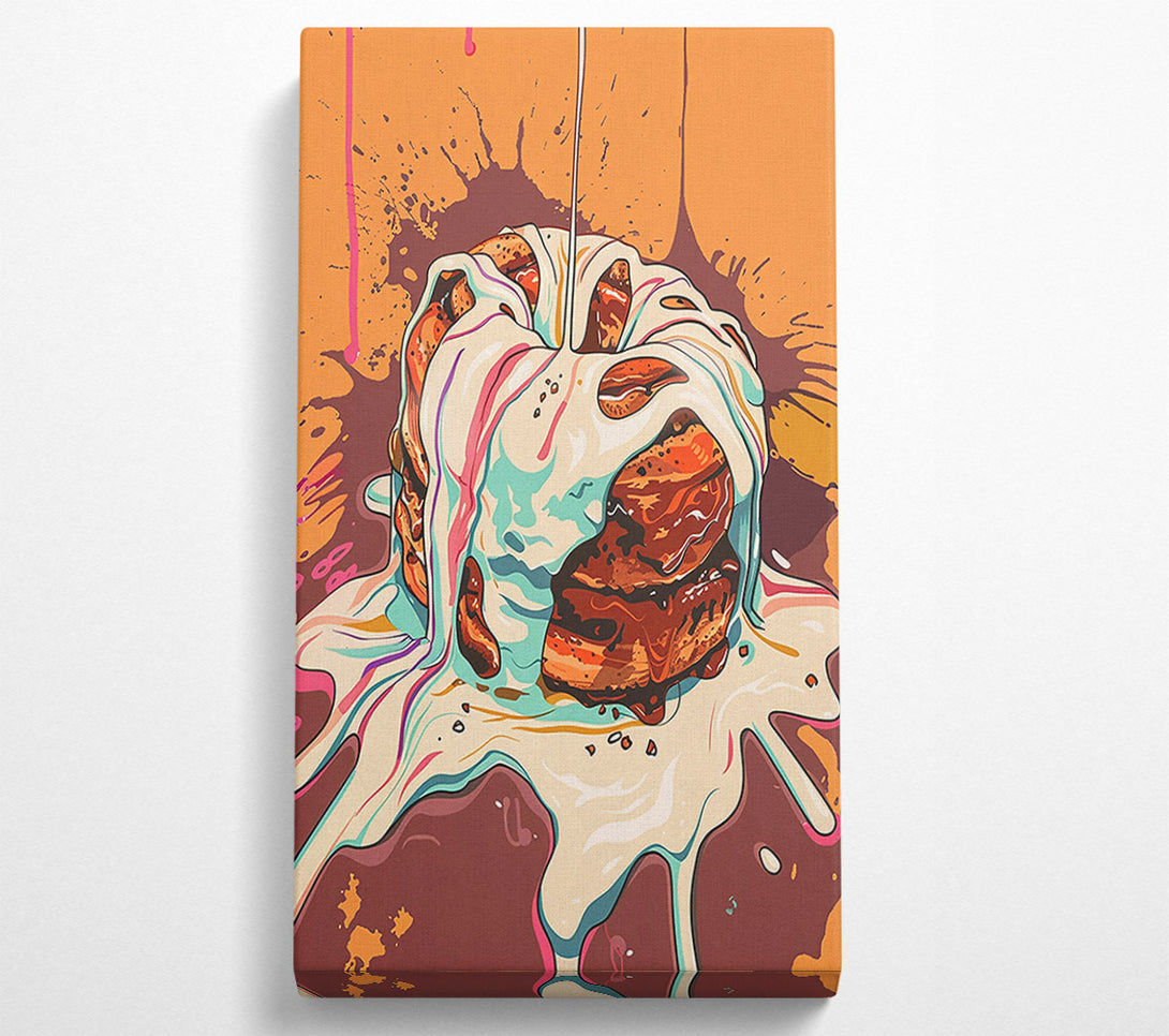  A Canvas Print of Creamy Orange Drizzle Canvas Art