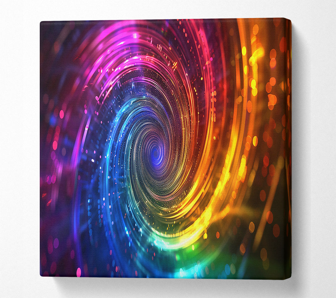  A Canvas Print of Blue Cosmic Vortex Canvas Wall Art
