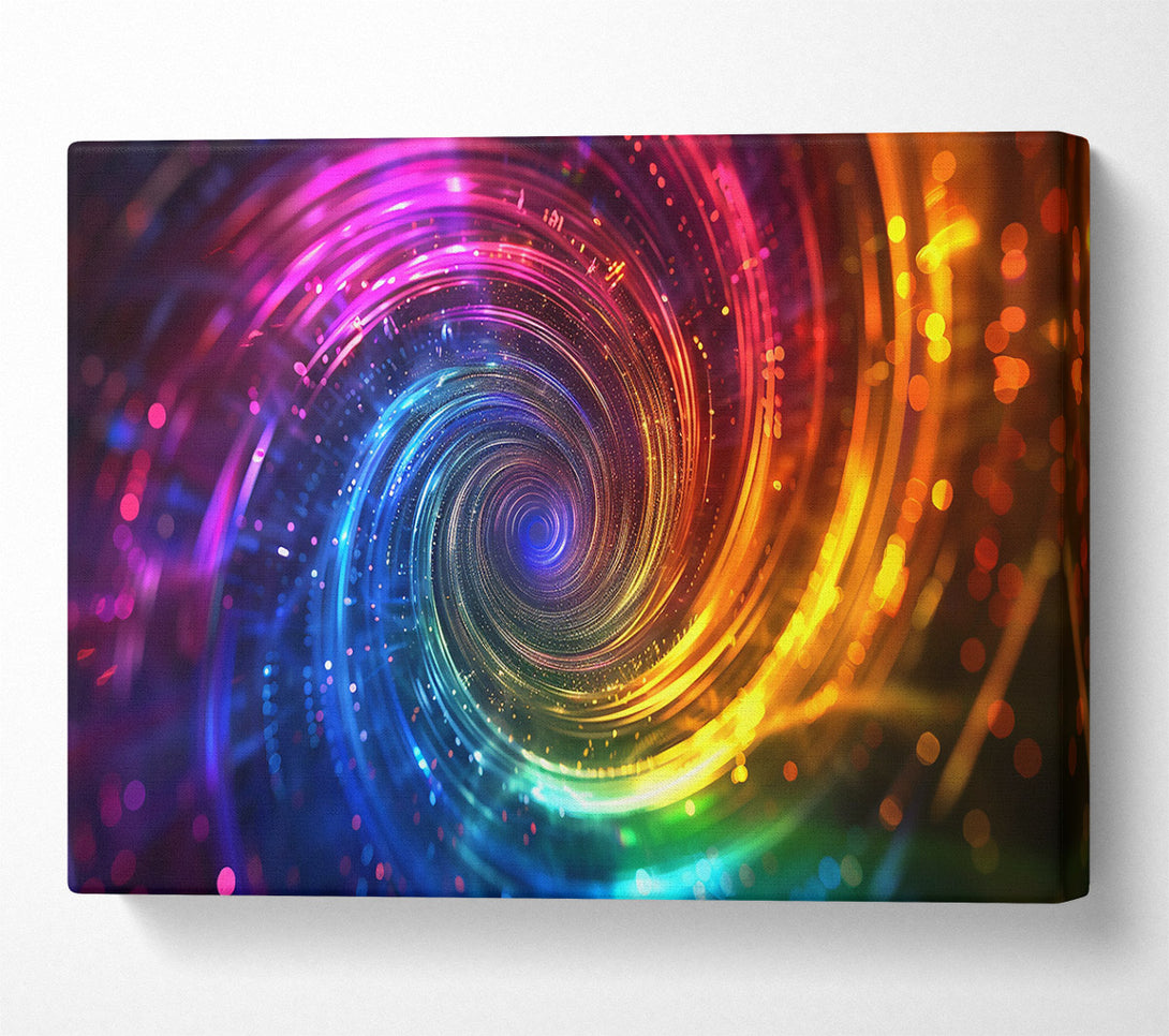  A Canvas Print of Blue Cosmic Vortex Canvas Wall Art