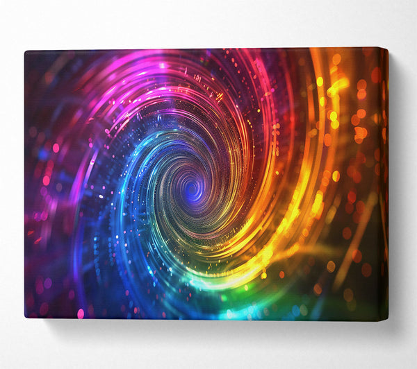  A Canvas Print of Blue Cosmic Vortex Canvas Wall Art