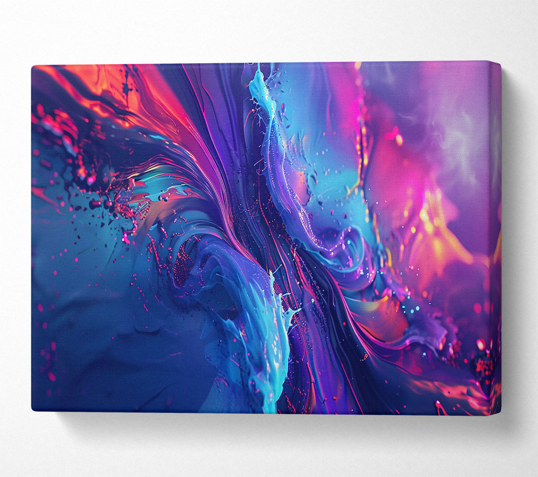  A Canvas Print of Blue Cosmic Dance Canvas Art