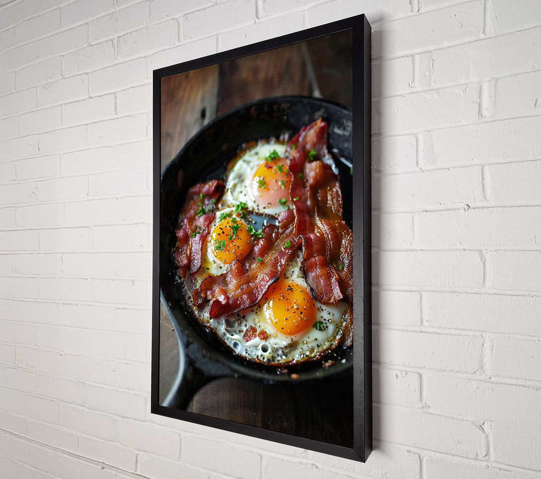 A Canvas Print of Golden Eggs And Bacon Canvas Wall Art
