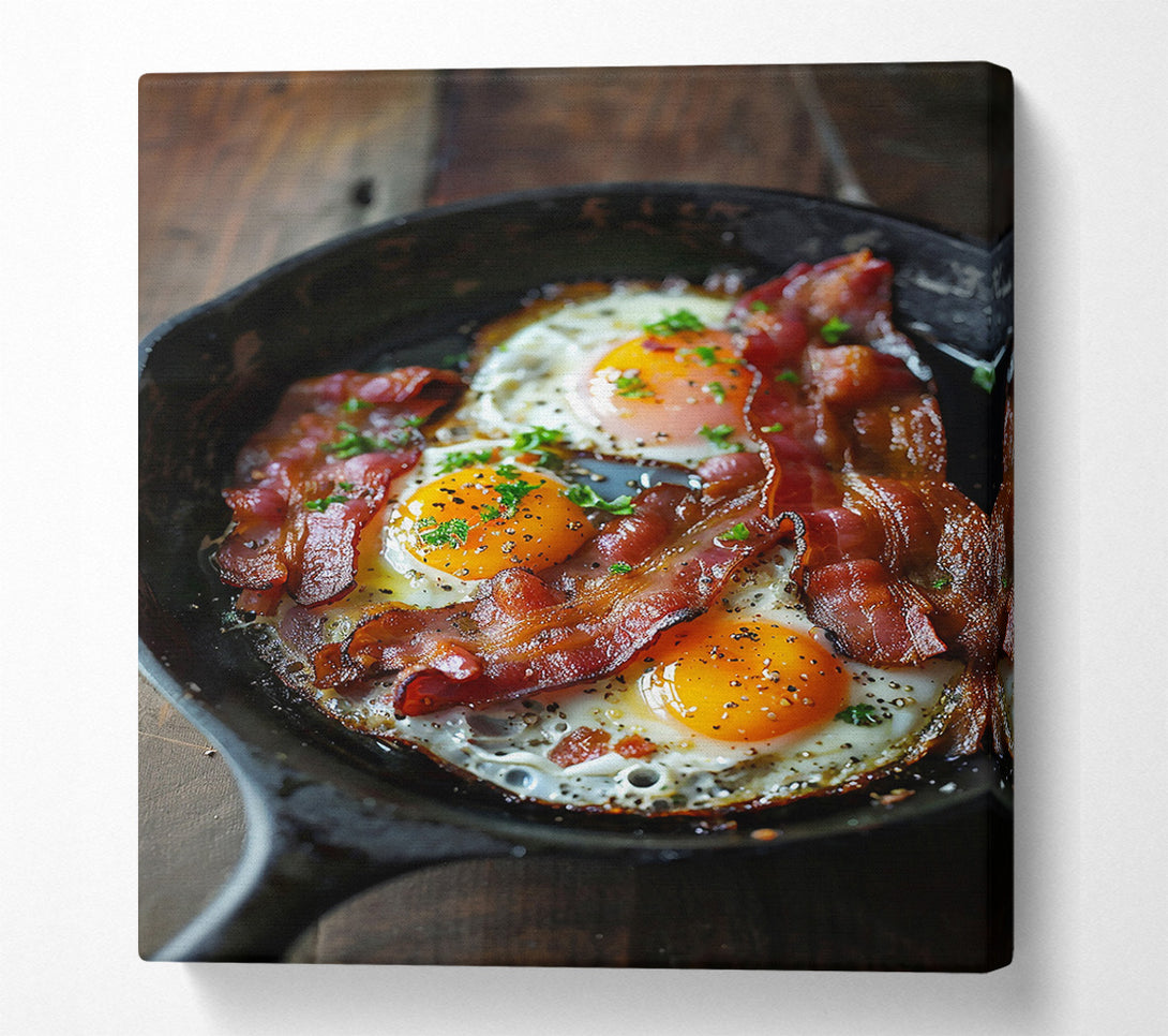  A Canvas Print of Golden Eggs And Bacon Canvas Wall Art