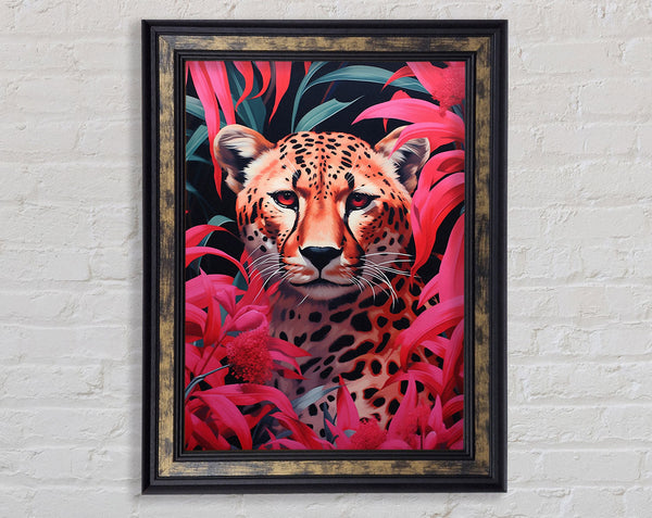 Leopard Jungle Framed Print