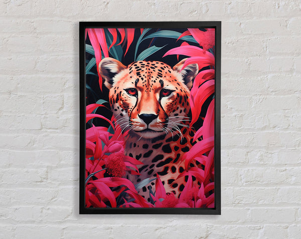Leopard Jungle Framed Print