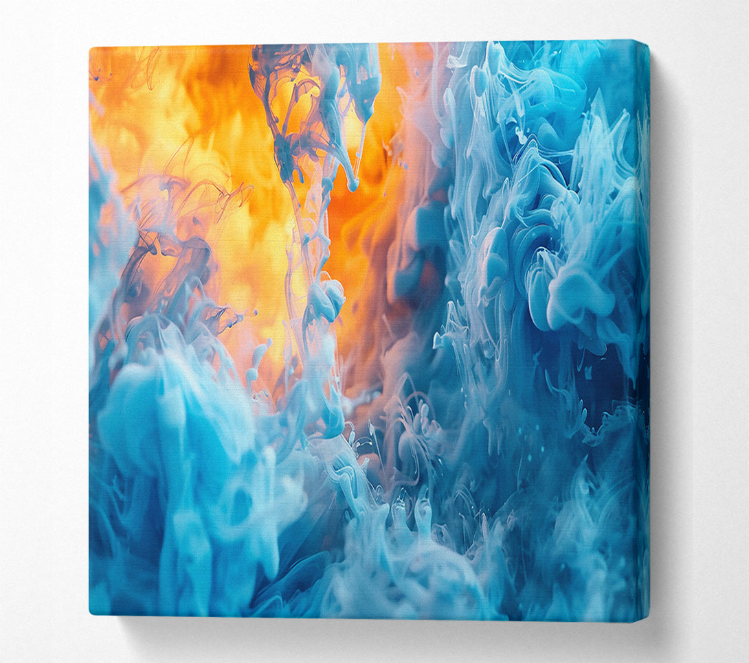  A Canvas Print of Azure Smoke Dreams Canvas Wall Art