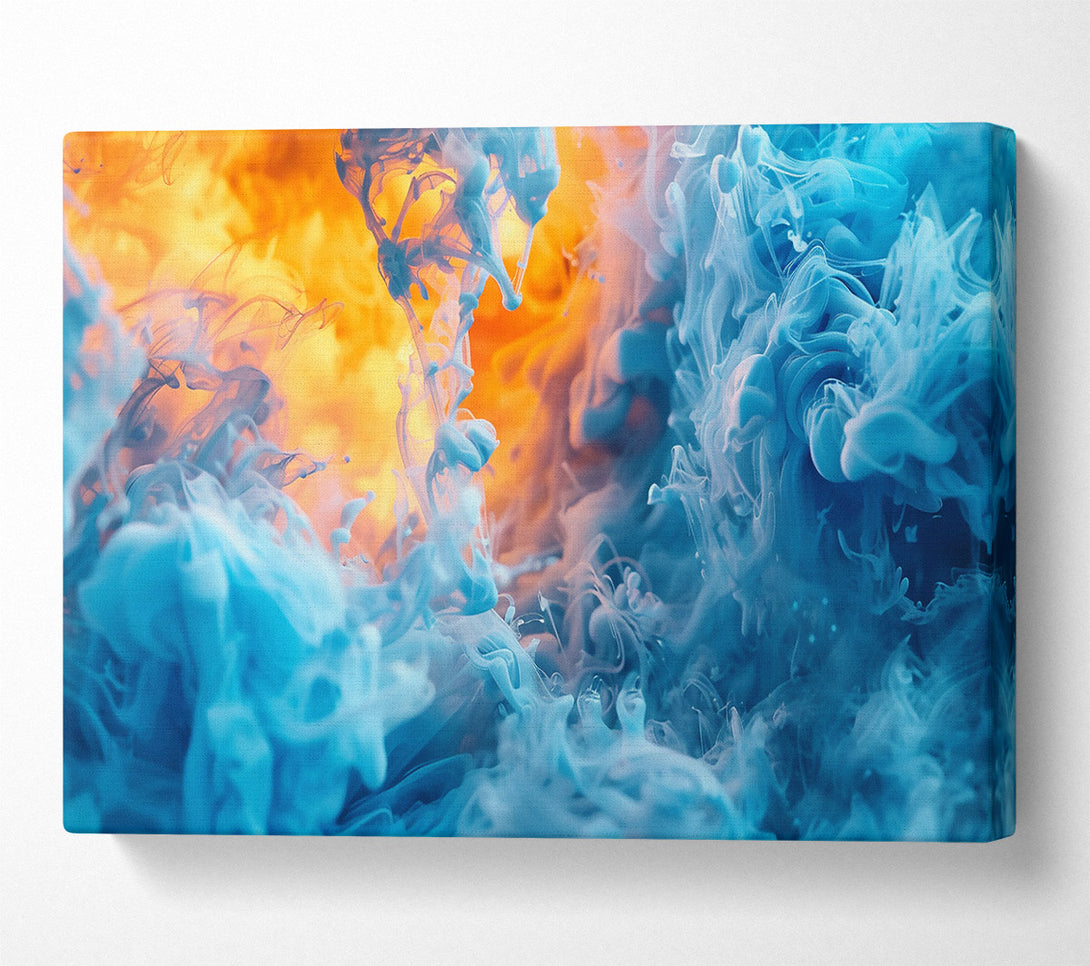  A Canvas Print of Azure Smoke Dreams Canvas Wall Art