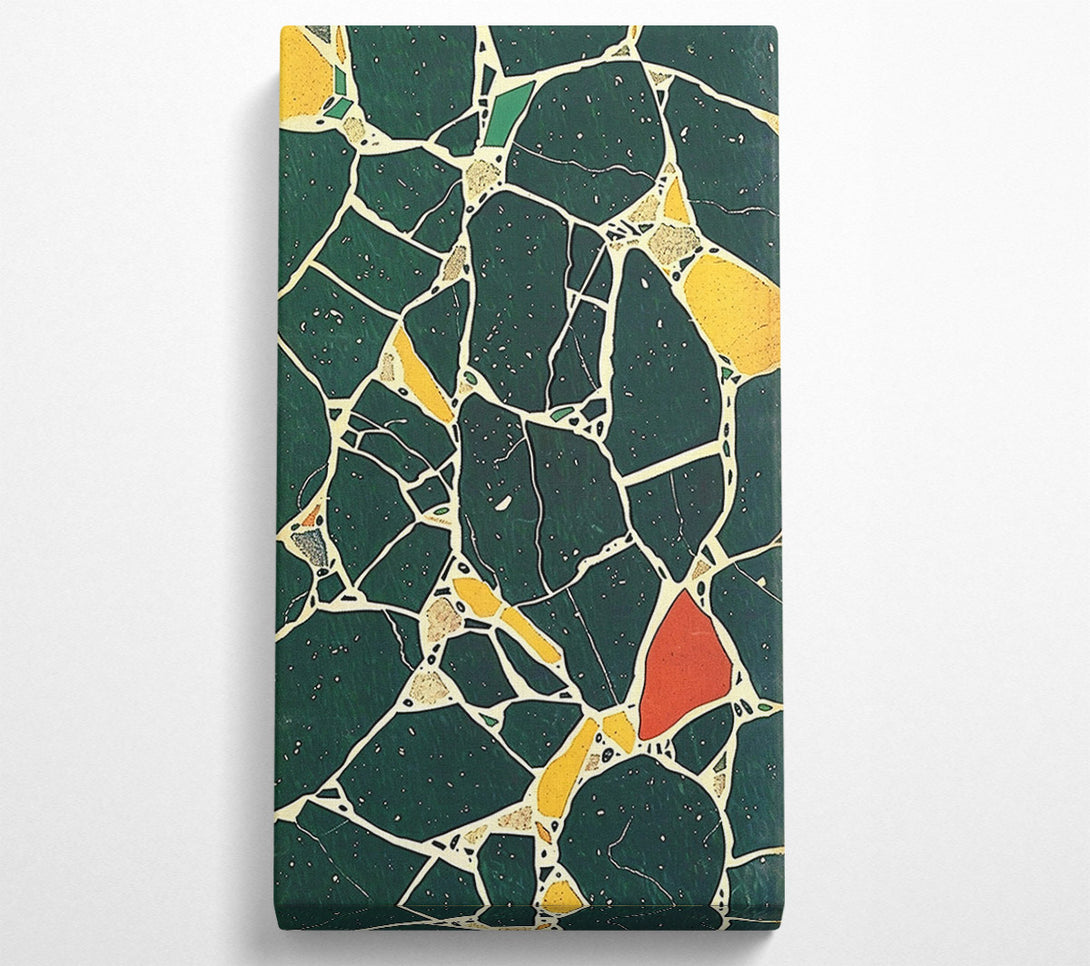  A Canvas Print of Emerald Cracked Dreams Canvas Wall Art