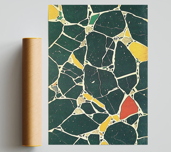 Emerald Cracked Dreams Giclee Print