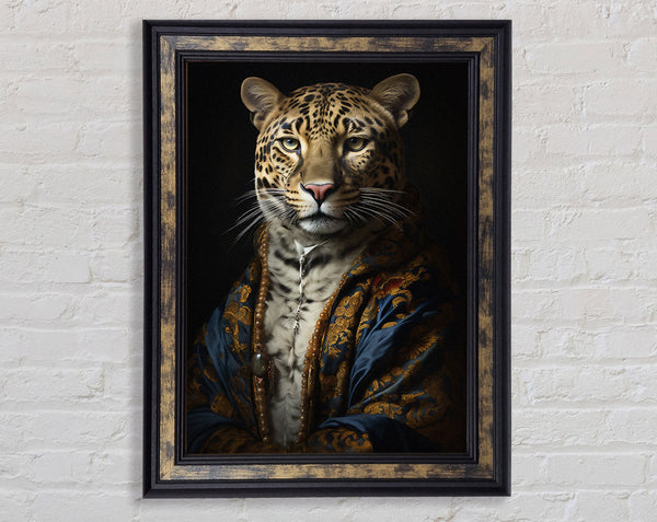 Leopard Renaissance Framed Print