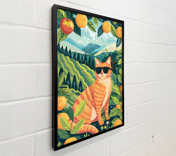 Orange Cat In The Grove