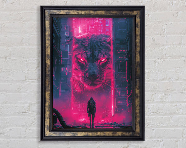 Leopard Stare Framed Print