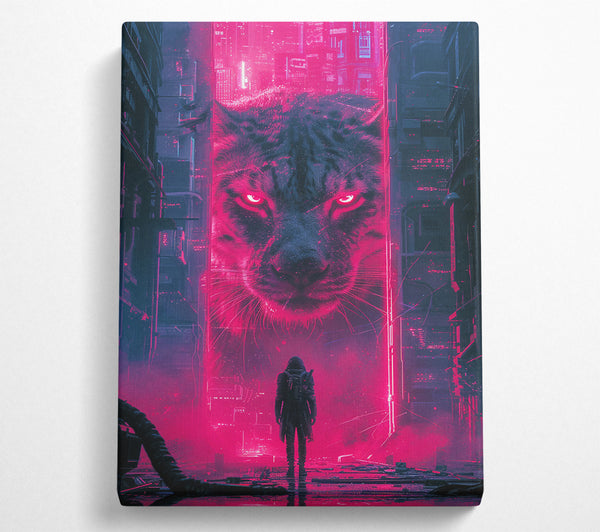  A Canvas Print of Leopard Stare Canvas Wall Art