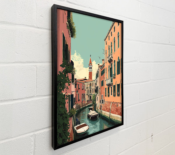 Peach Canal Reflections