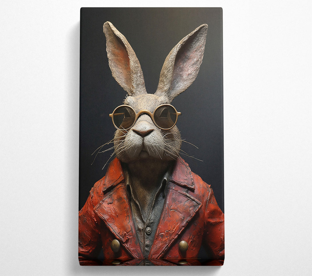  A Canvas Print of The Red-Coated Hare Canvas Wall Art