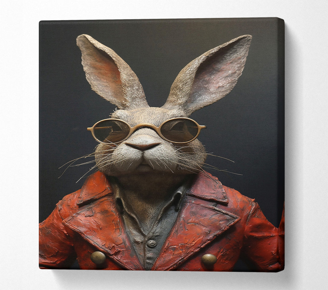  A Canvas Print of The Red-Coated Hare Canvas Wall Art