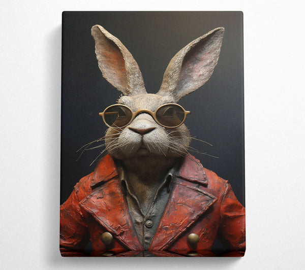  A Canvas Print of The Red-Coated Hare Canvas Wall Art