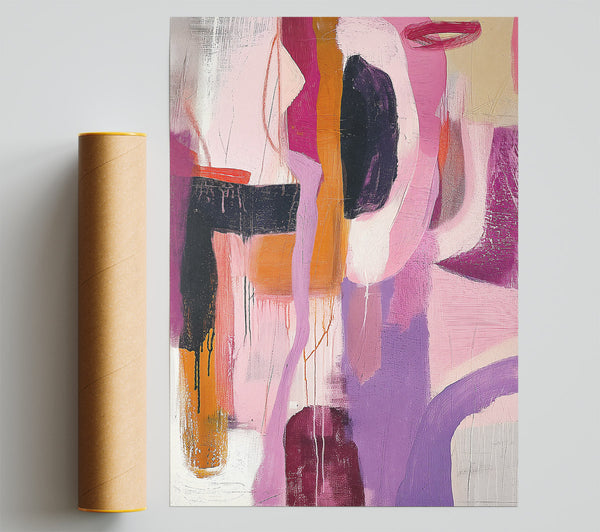 Purple Abstract Dreamscape Print