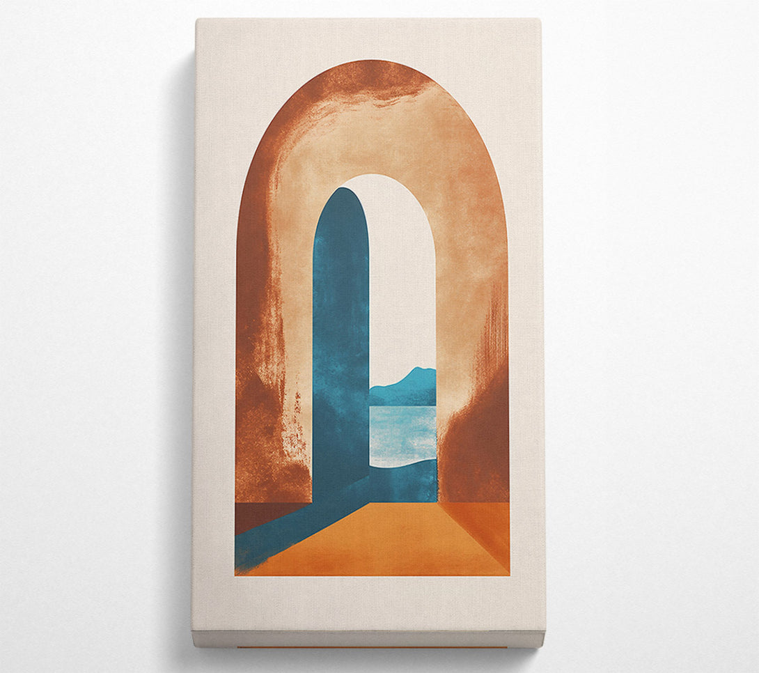  A Canvas Print of Orange Archway View Canvas Print