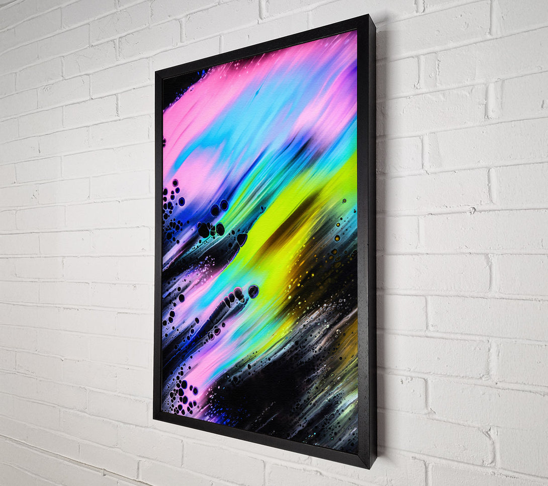  A Canvas Print of Black And Pink Flow Canvas Print