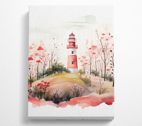  A Canvas Print of Lighthouse Garden Canvas Art