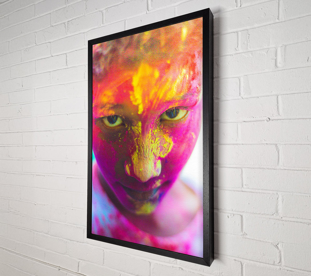  A Canvas Print of Pink Powdered Gaze Canvas Art
