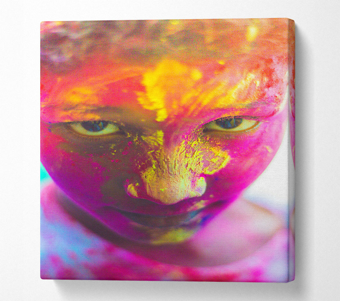  A Canvas Print of Pink Powdered Gaze Canvas Art