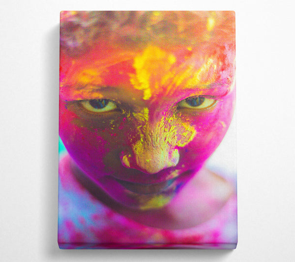  A Canvas Print of Pink Powdered Gaze Canvas Art