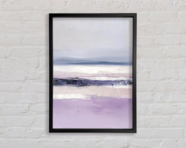 Lilac Crashing Waves Framed Print