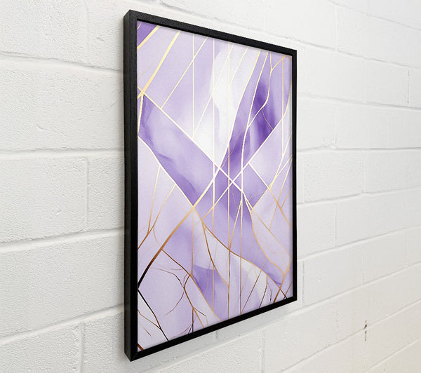Lilac Gold Lines