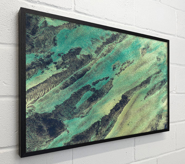 Emerald Veined Abstract