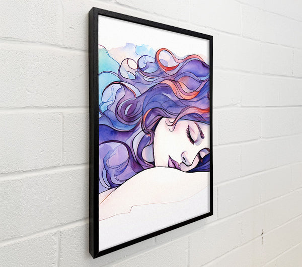Lilac Woman Sleeping