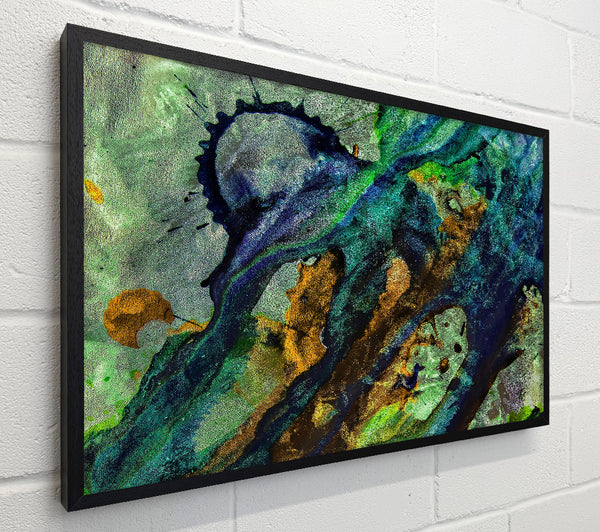 Emerald And Gold Swirl