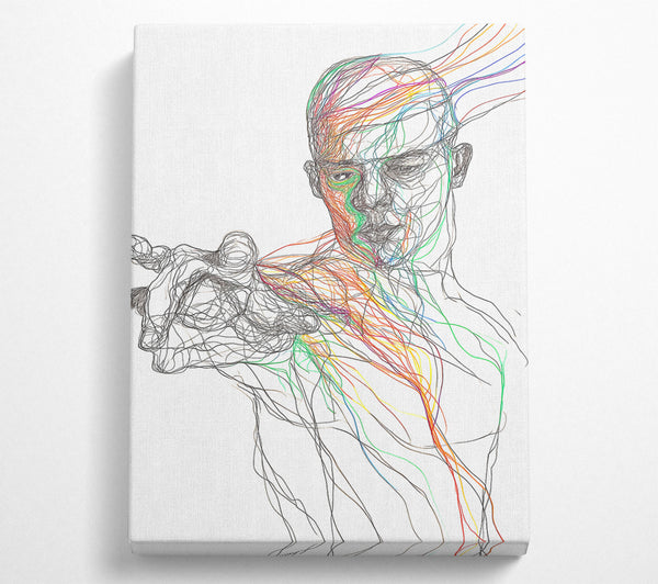  A Canvas Print of Line Man Canvas Art