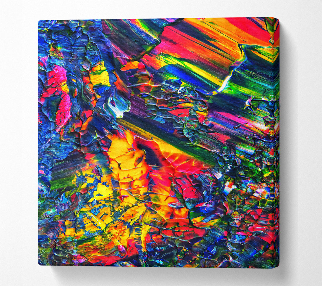  A Canvas Print of Blue Abstract Fusion Canvas Print