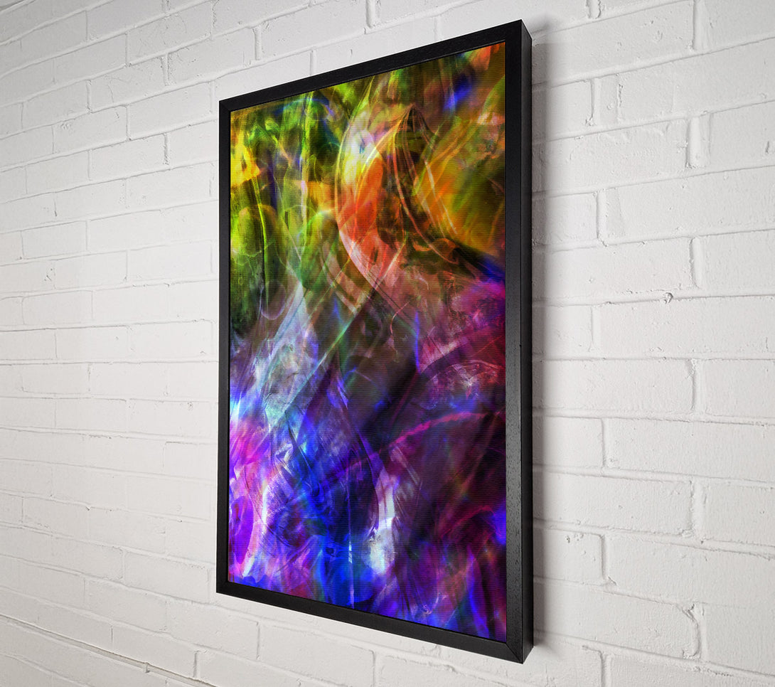  A Canvas Print of Indigo Abstract Flow Canvas Art
